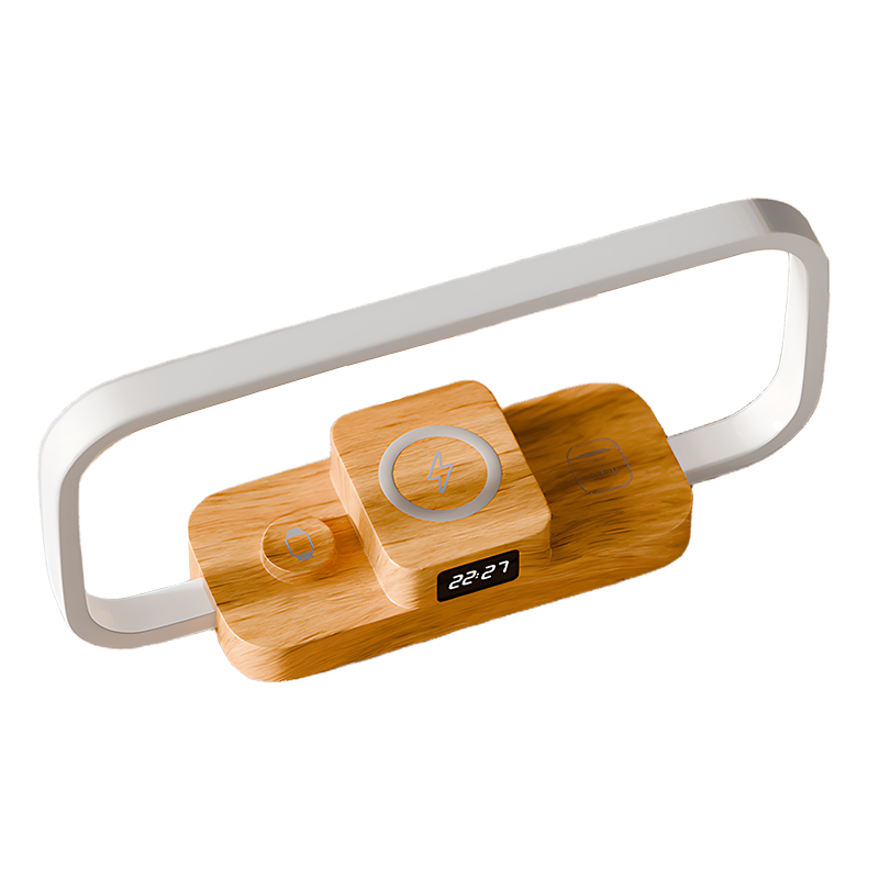 3 - in - 1 Touch Control LED Bedside Lamp with Wireless Charger