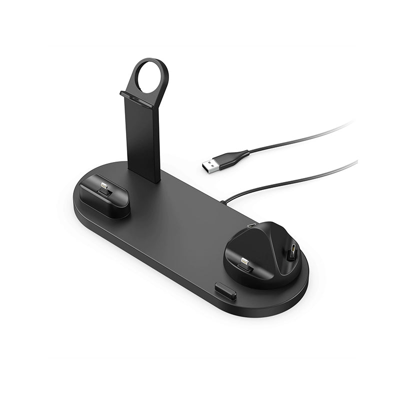 6-in-1 Fast Wireless Charging Dock – Black