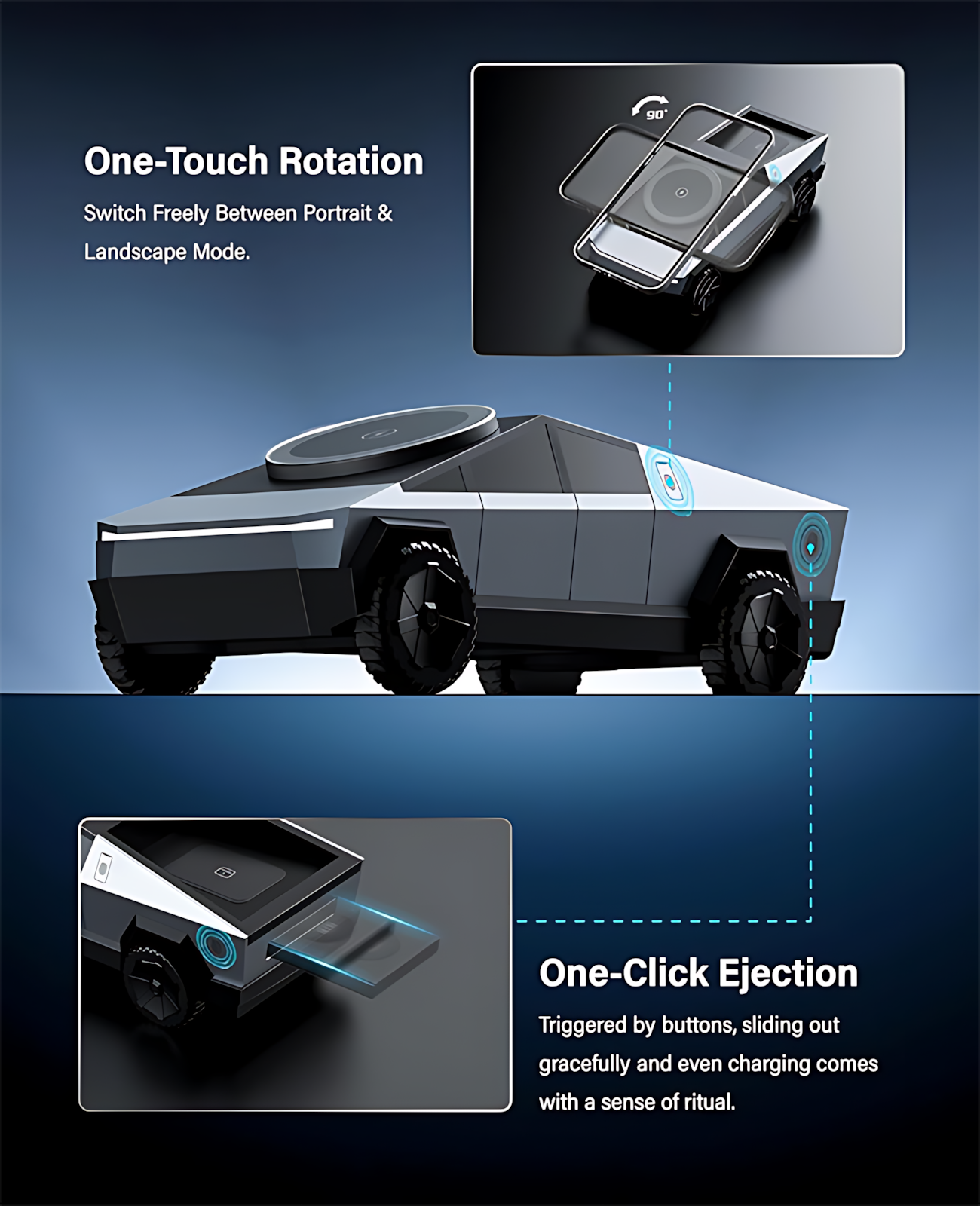 3-in-1 MagSafe Charger: Qi2 · Ambient Light