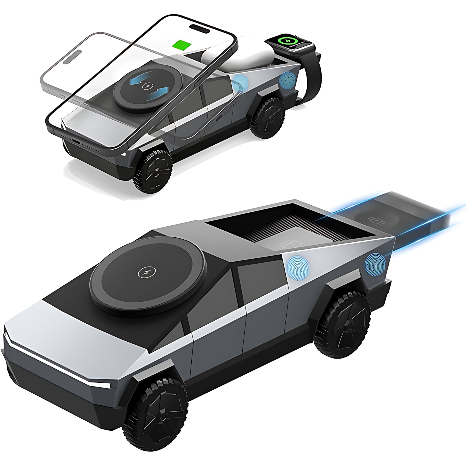 3-in-1 MagSafe Charger: Qi2 · Ambient Light