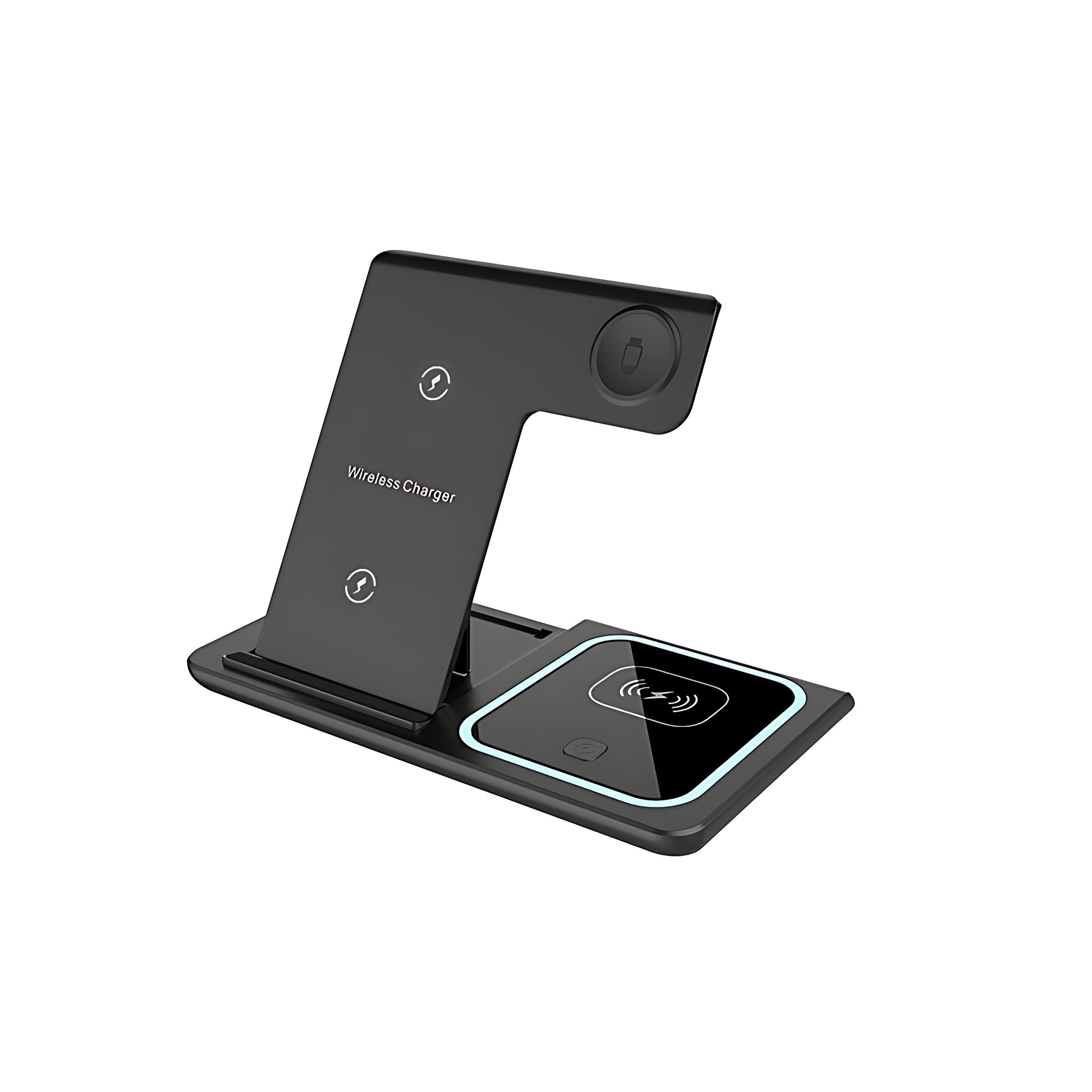 Foldable 3-in-1 Magnetic Charger – Space Black