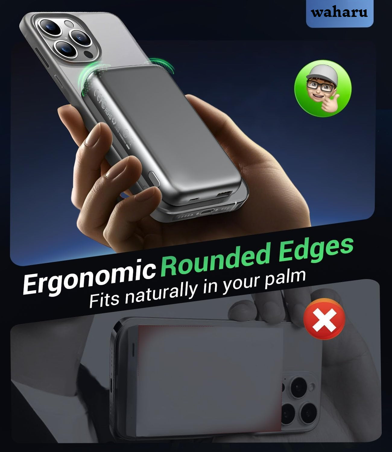 MagSafe 10000mAh パワーバンク: 20W USB-C 急速充電