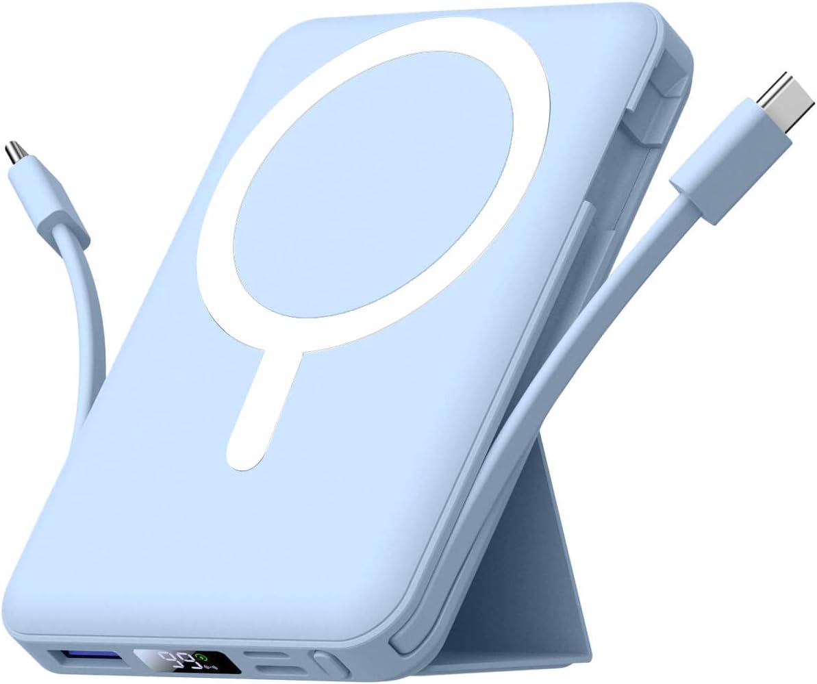 MagSafe マグネット式パワーバンク 10000mAh: 22.5W PD & LEDディスプレイ