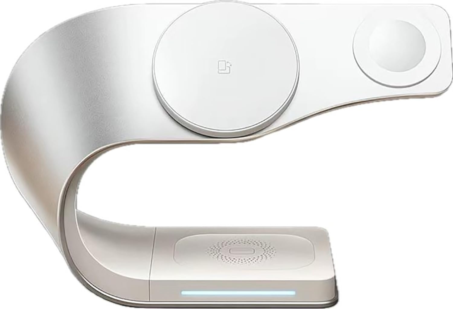 スタイリッシュな3in1マグネット式スマホホルダー(シルバー)