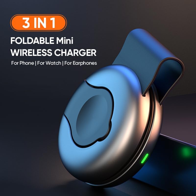 3 in 1 Portable Foldable Wireless Charger for Apple Devices
