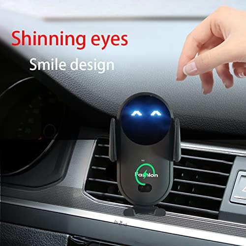 iPhone & Samsung用スマート自動クランプワイヤレスカーチャージャーマウント