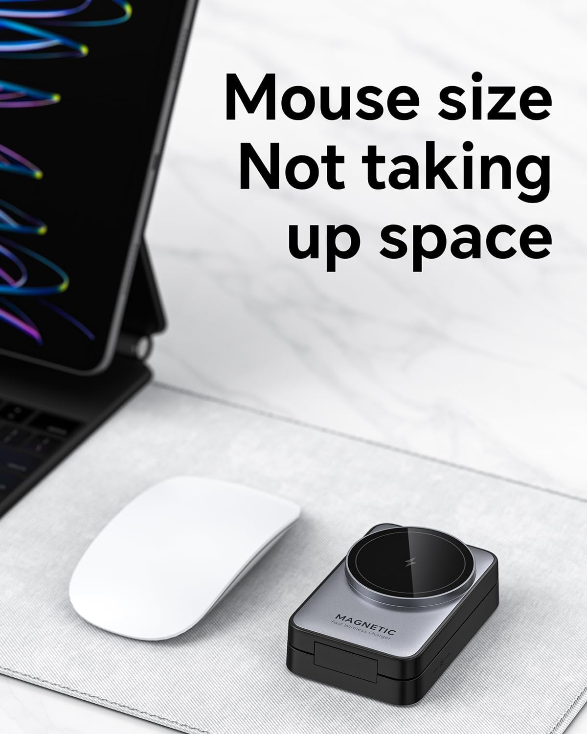 3-in-1 磁気充電ステーション: 旅行に便利、夜間ライト付き