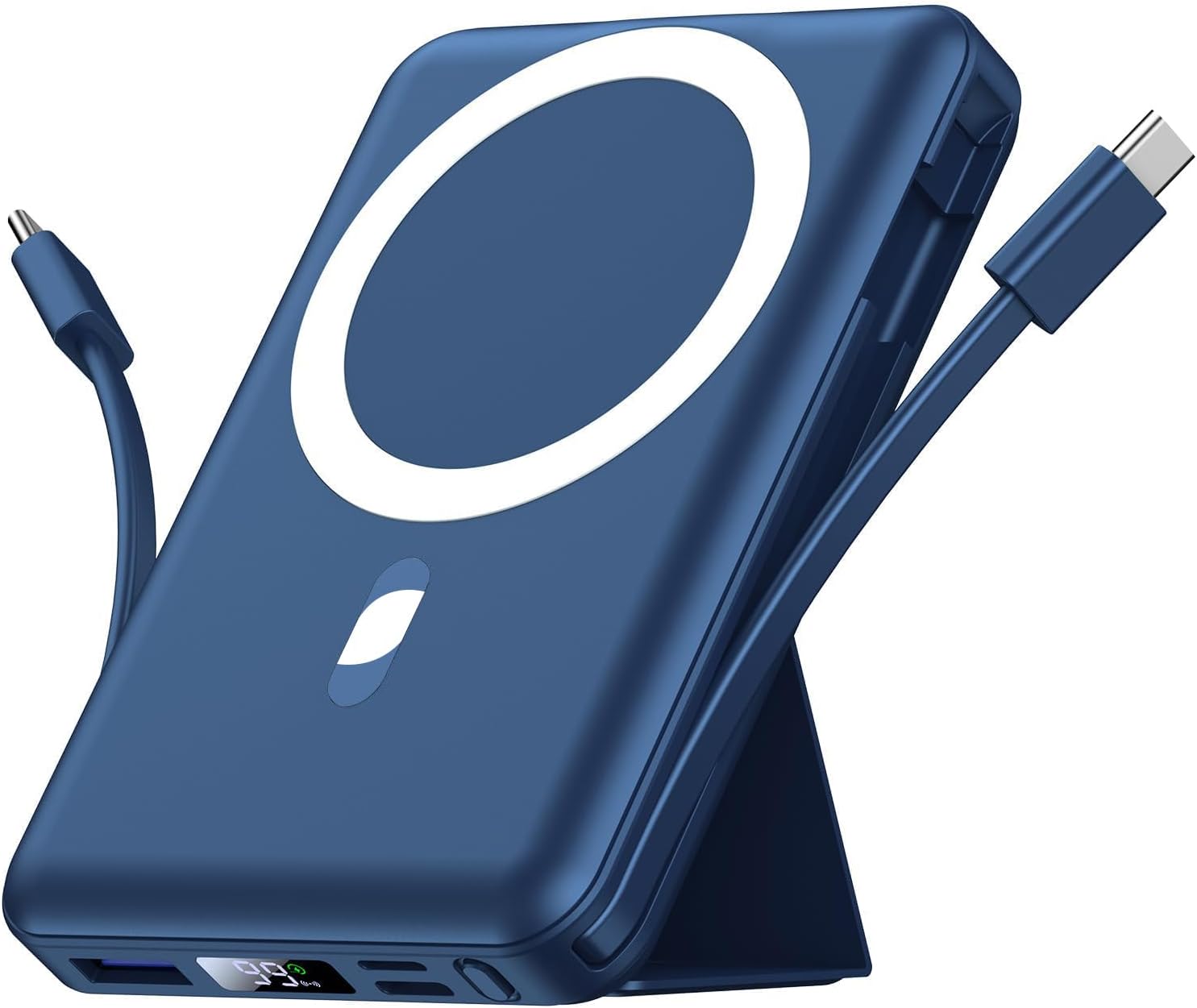 MagSafe マグネット式パワーバンク 10000mAh: 22.5W PD & LEDディスプレイ