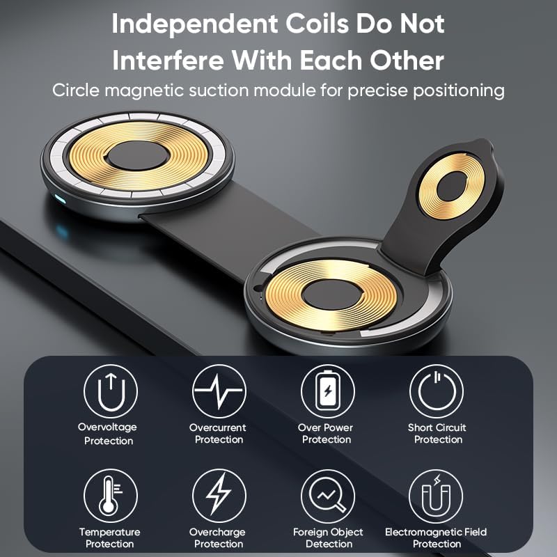 3 in 1 Portable Foldable Wireless Charger for Apple Devices