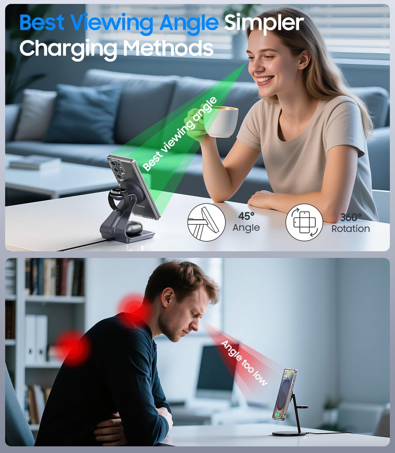 3-in-1 MagSafe Charger Stand (Samsung Devices)