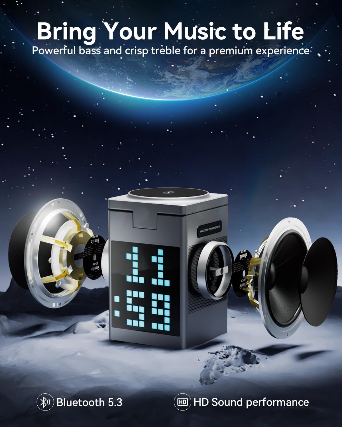 3-in-1充電器(MagSafe・スピーカー・アラーム)