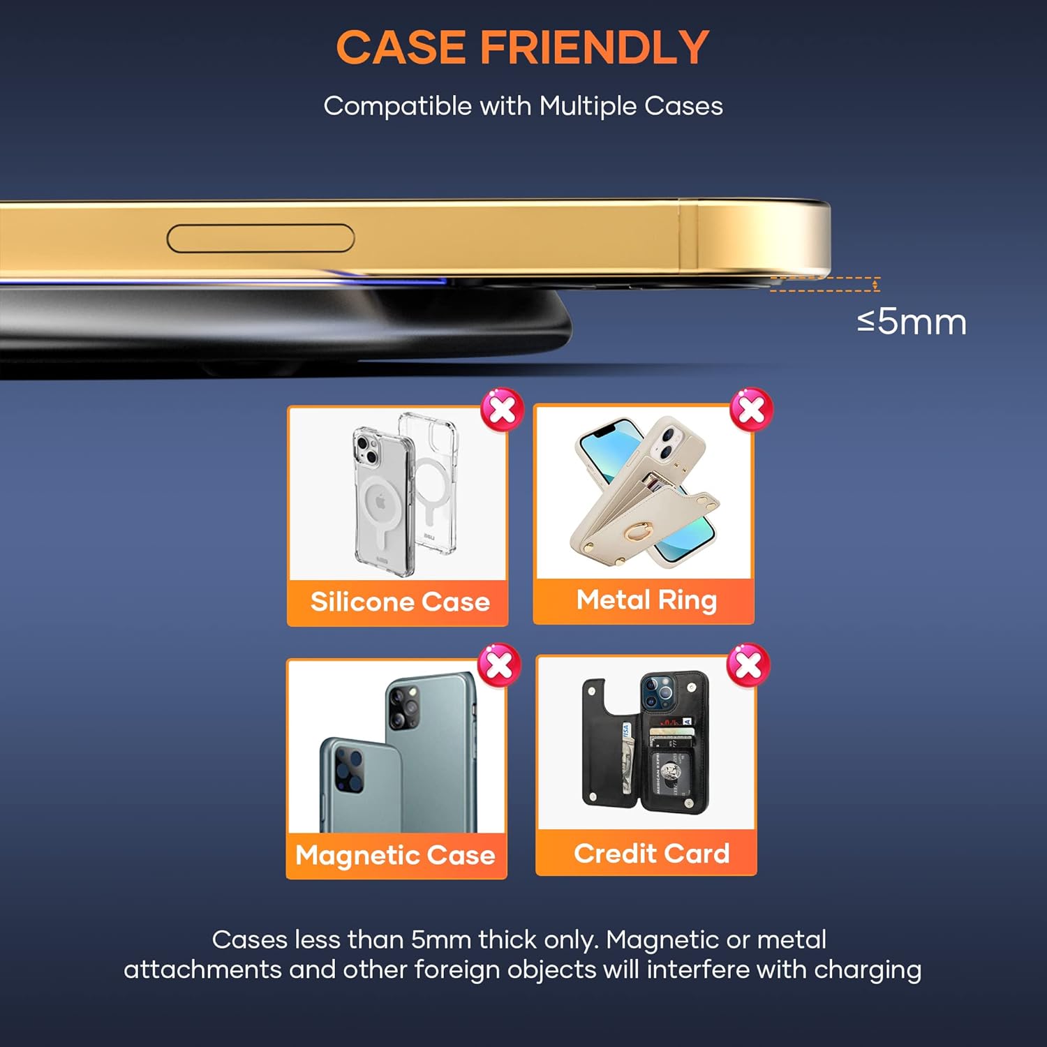 15Wワイヤレス充電パッド – iPhone、Samsungなどに対応