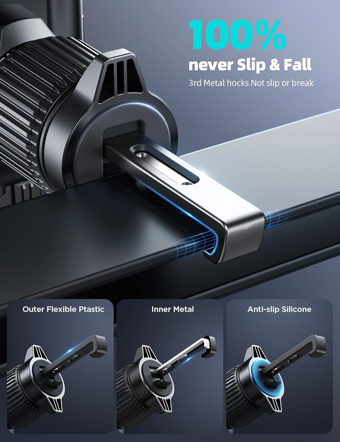 Auto - Smart Clamping Wireless Car Charger Mount: Dual Coil