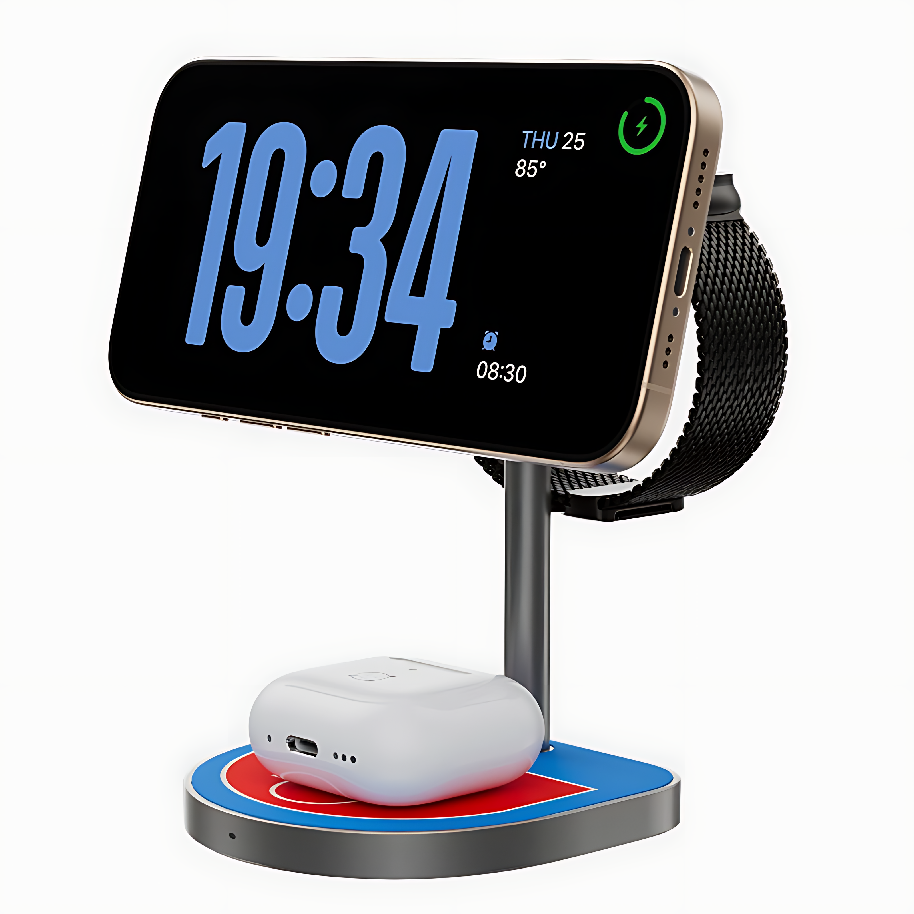 3-Point Power 3-in-1 Charger: Qi2, Magnetic & Basketball Hoop