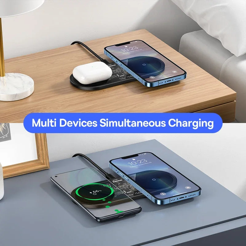20W Qi Dual Wireless Charger Pad