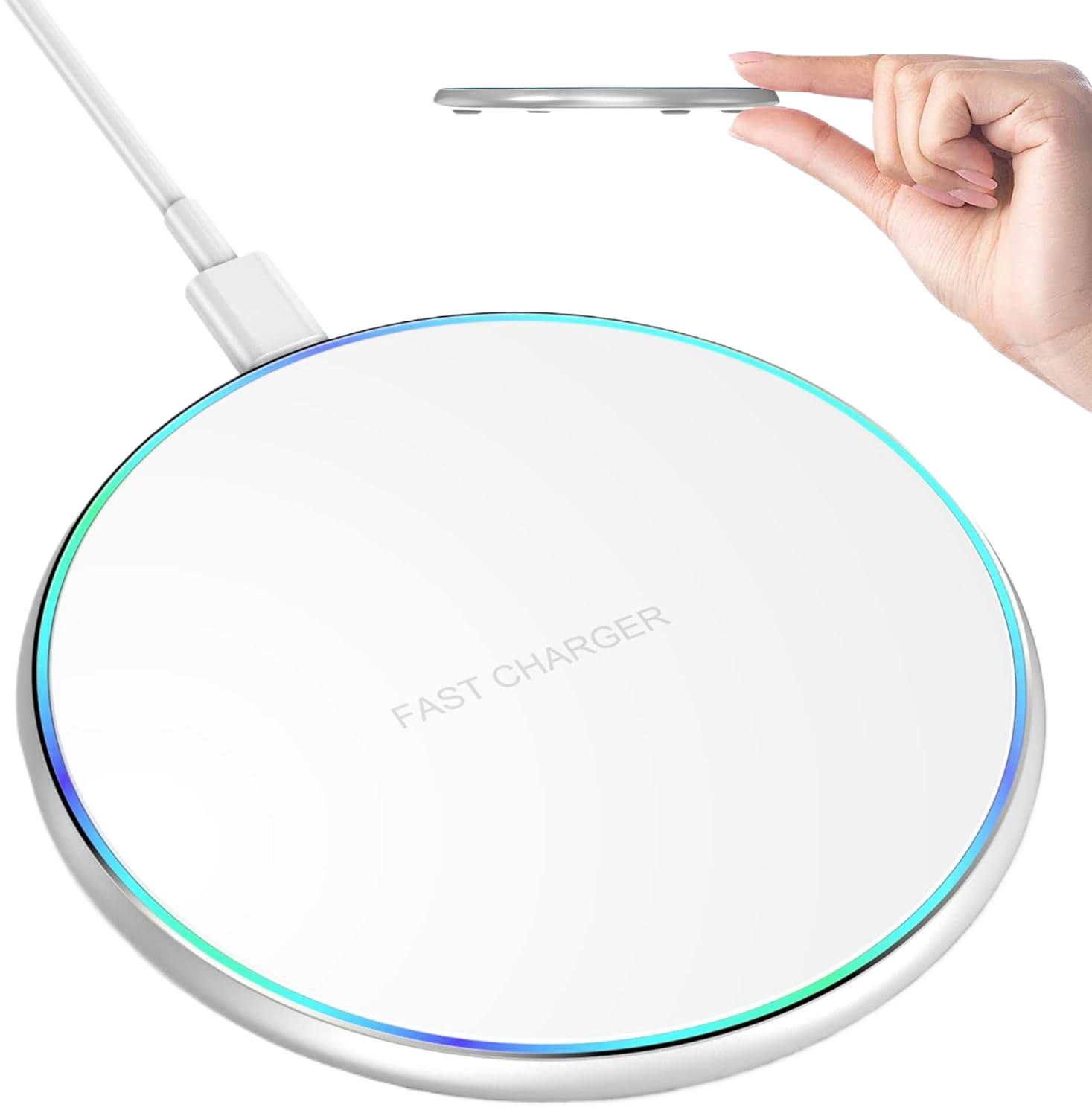 15W Wireless Charging Pad – For iPhone, Samsung & More