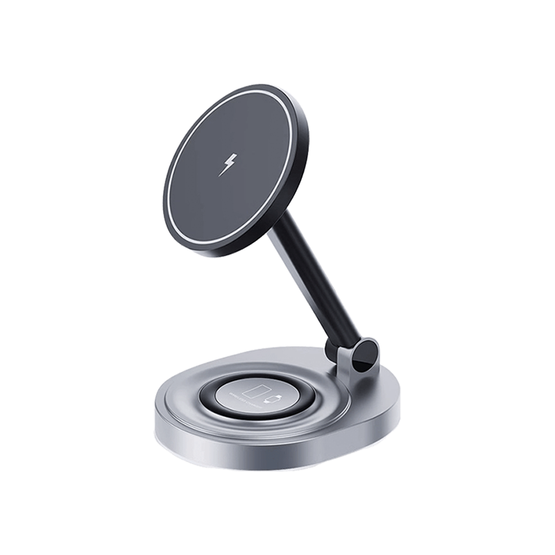 15W Qi2 2-in-1 Foldable Magnetic Charger Stand