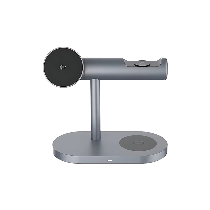 4-in-1 Qi2 充電スタンド: ナイトスタンドライト &amp; MagSafe 