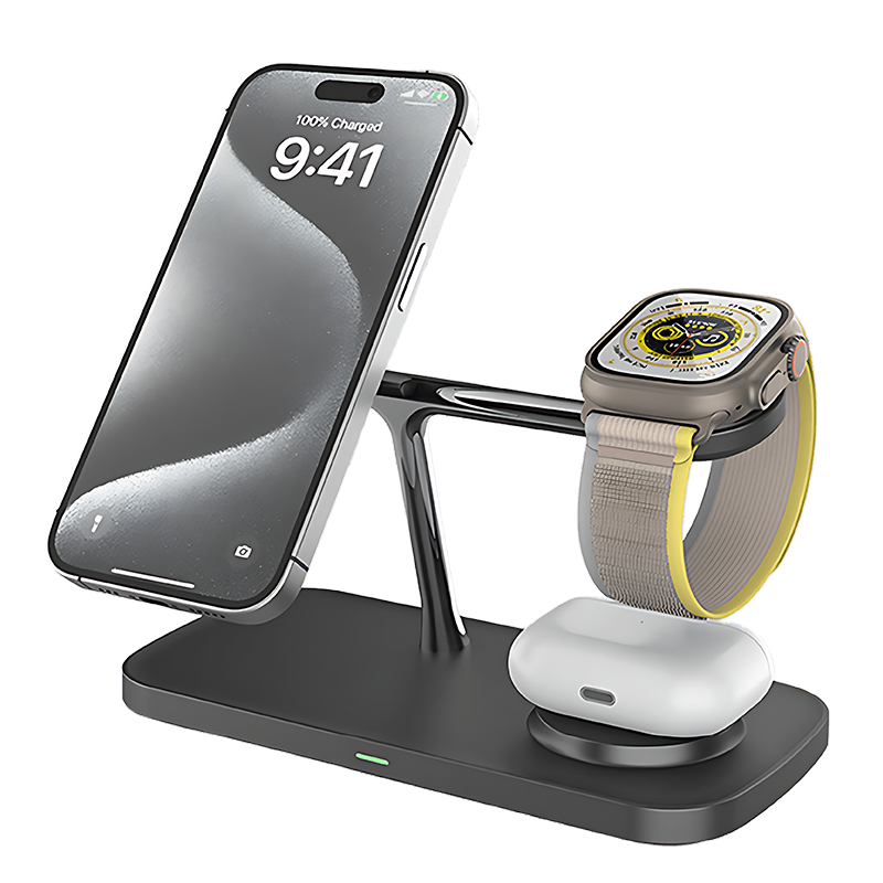 Qi2 15W 3-in-1 MagSafe Charger Stand