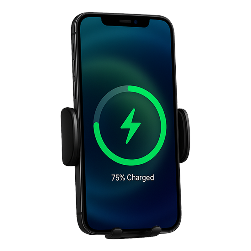 Smart Auto-Clamping Wireless Car Charger Mount for iPhone & Samsung