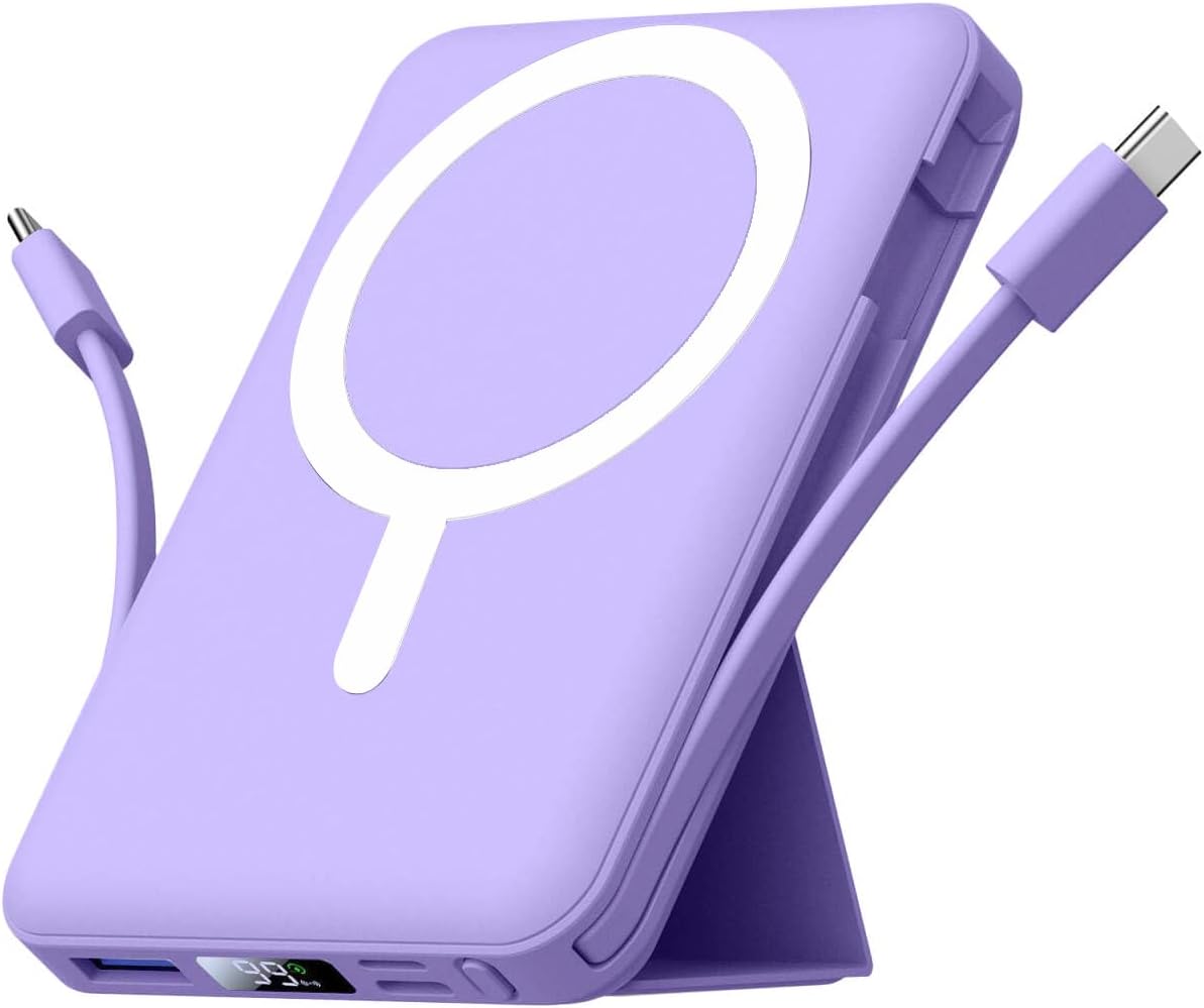 MagSafe マグネット式パワーバンク 10000mAh: 22.5W PD &amp; LEDディスプレイ