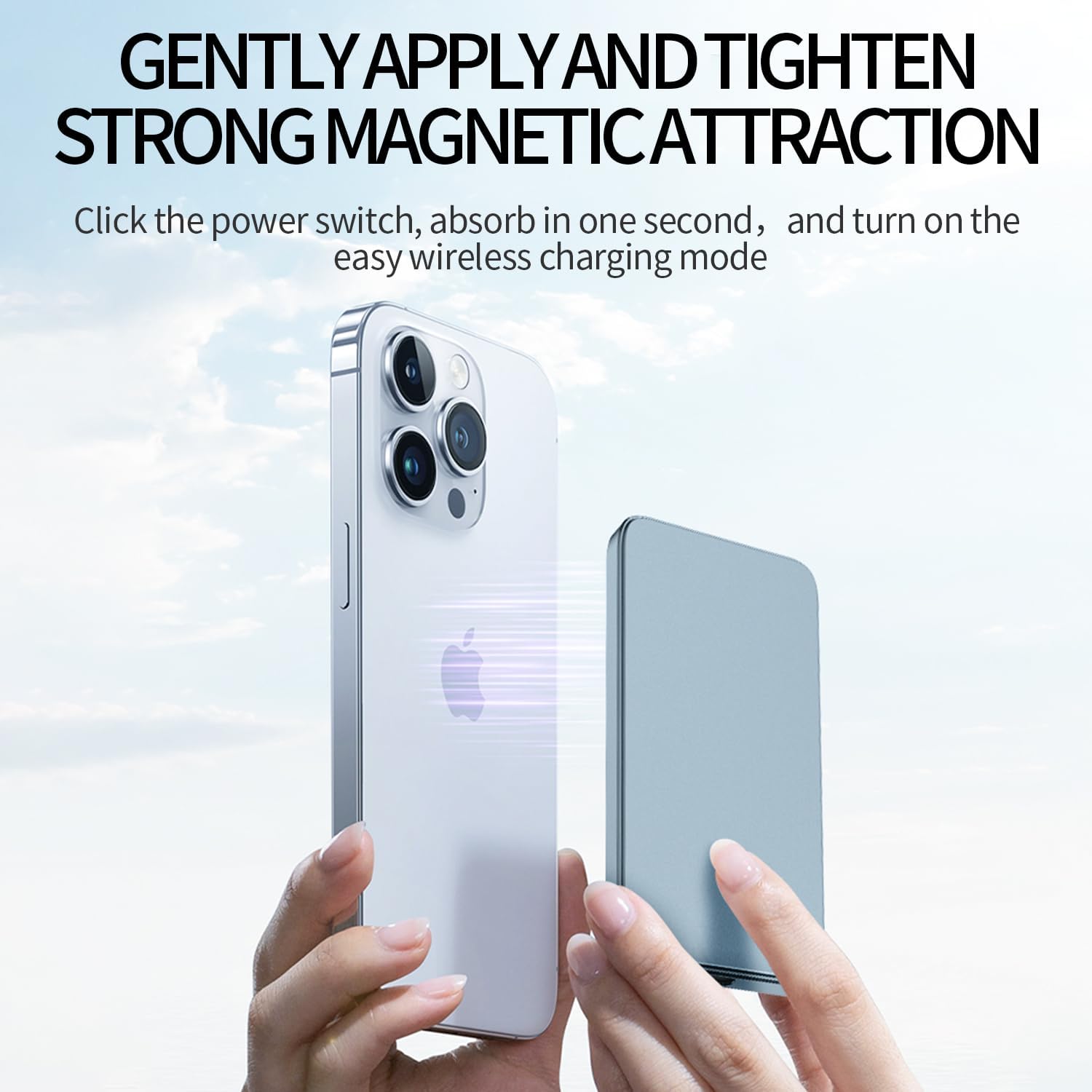 5000mAh Magnetic Portable Charger with LED Display