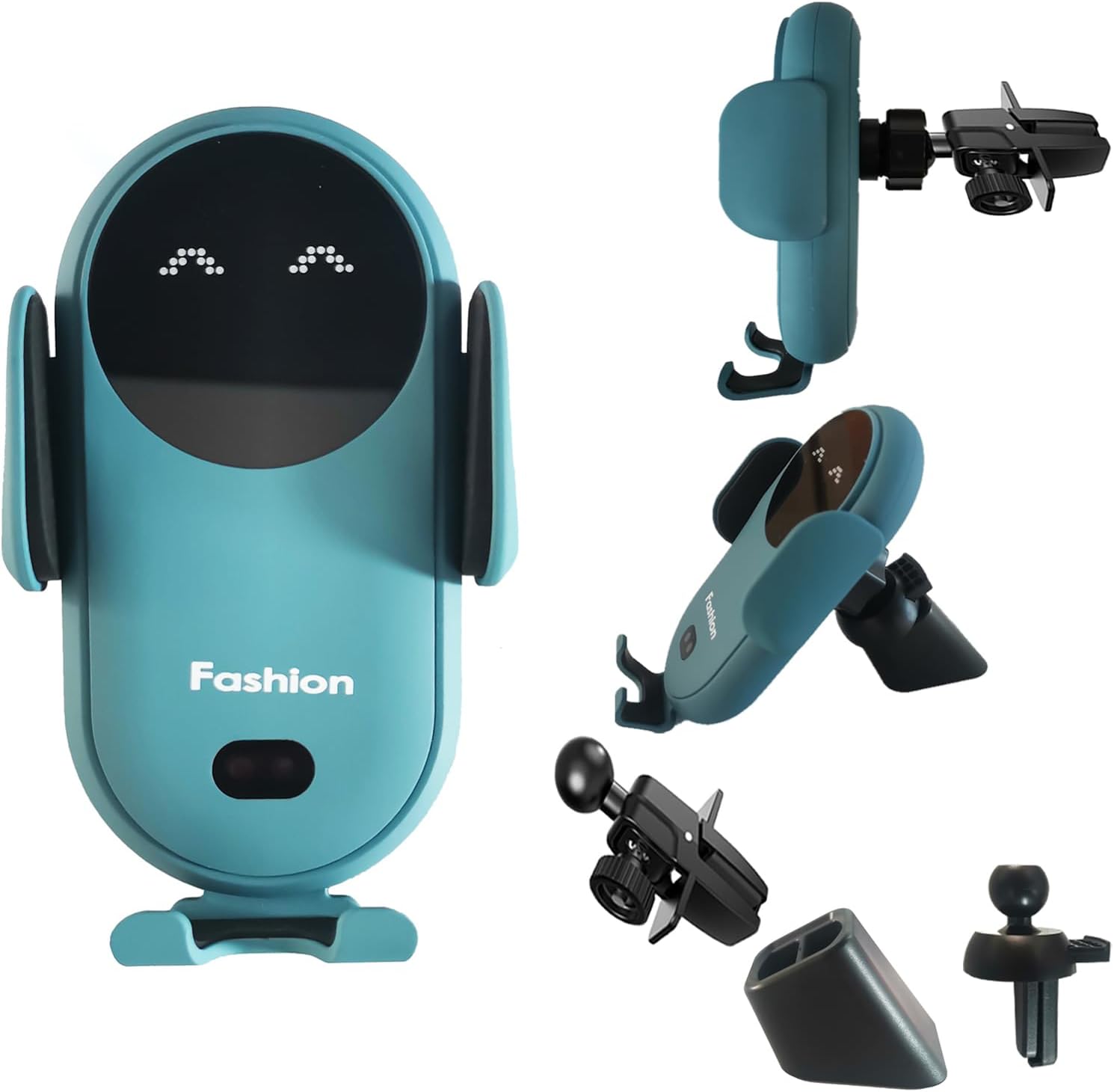 iPhone &amp; Samsung用スマート自動クランプワイヤレスカーチャージャーマウント