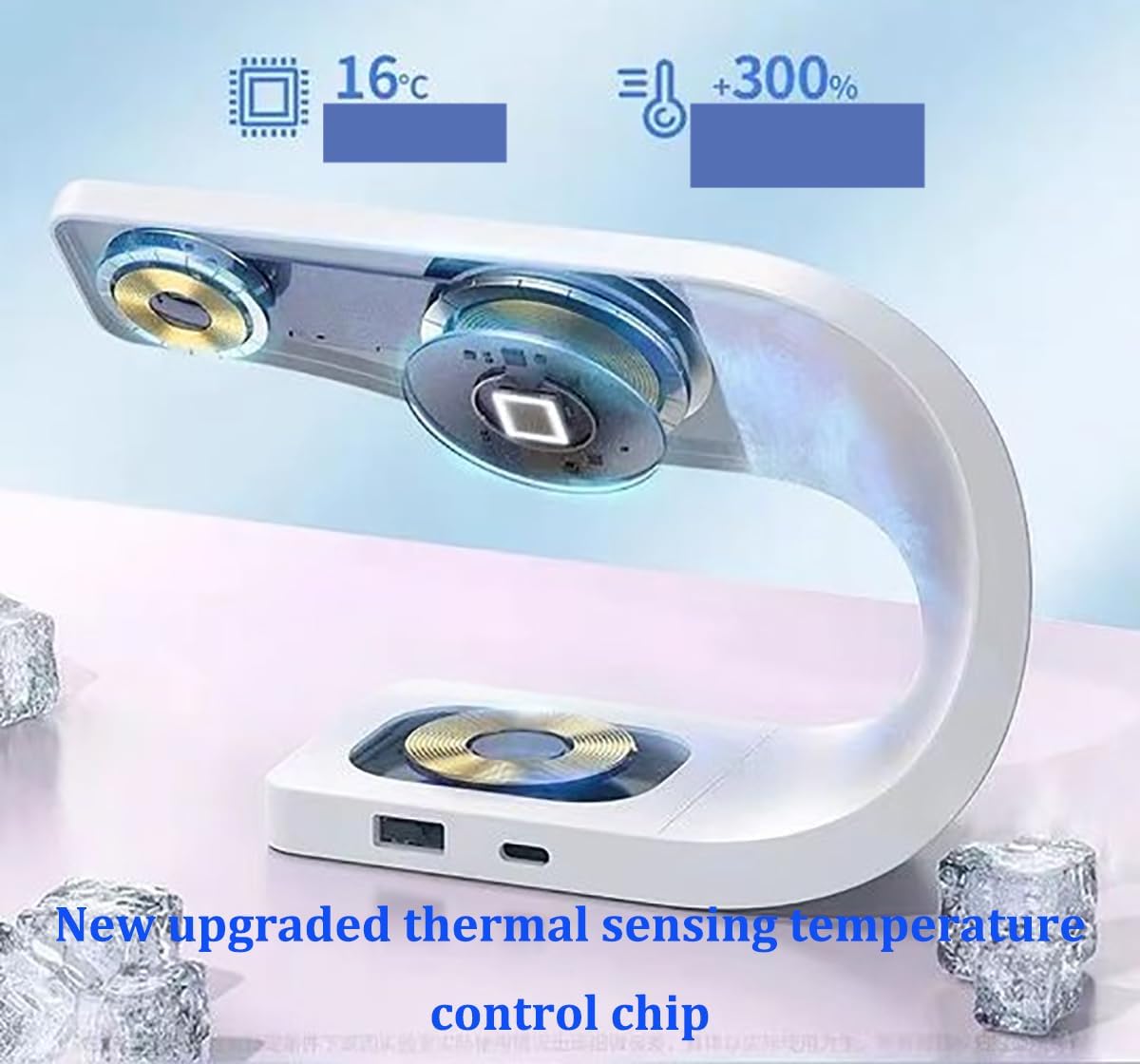 スタイリッシュな3in1マグネット式スマホホルダー（シルバー）