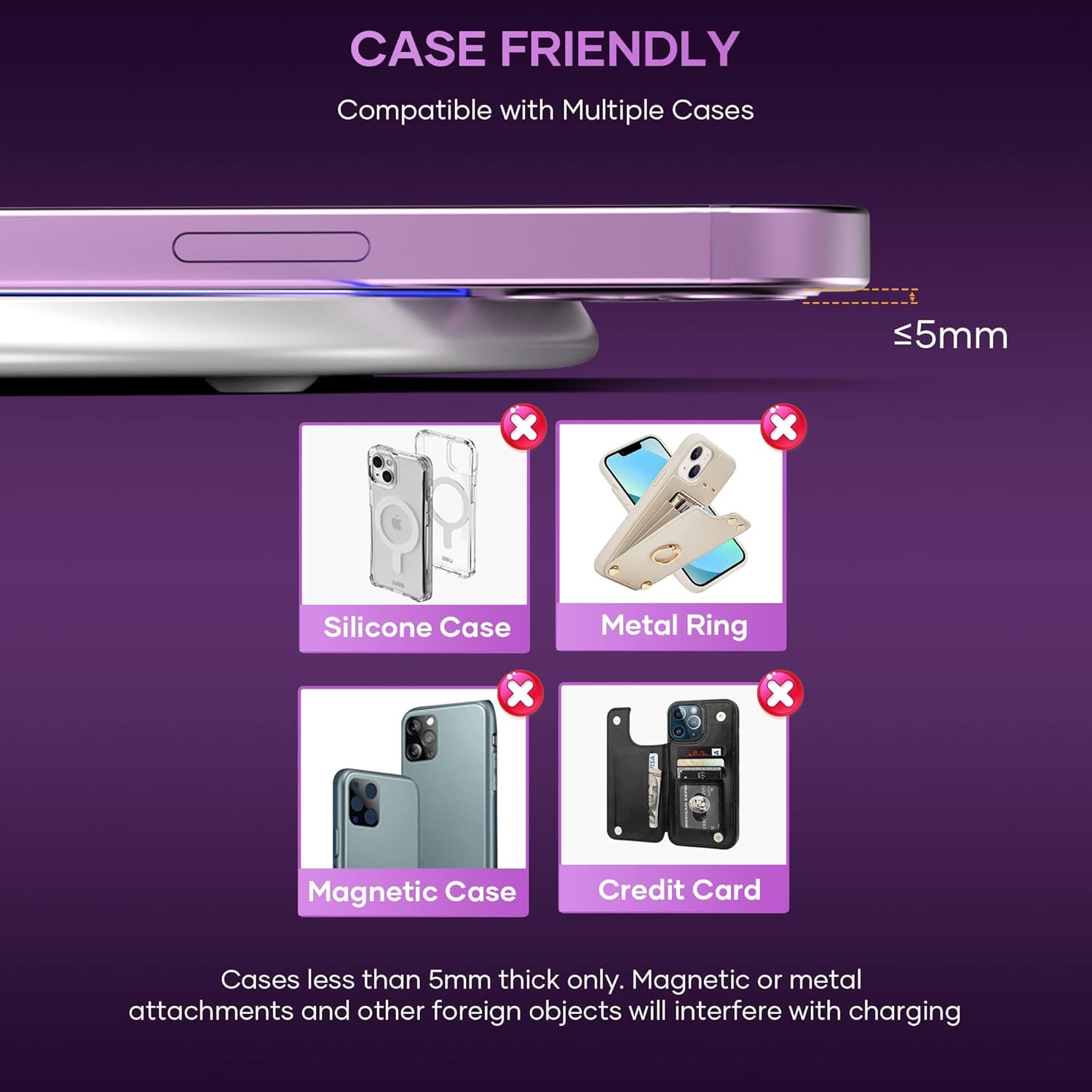 15W Wireless Charging Pad – For iPhone, Samsung & More