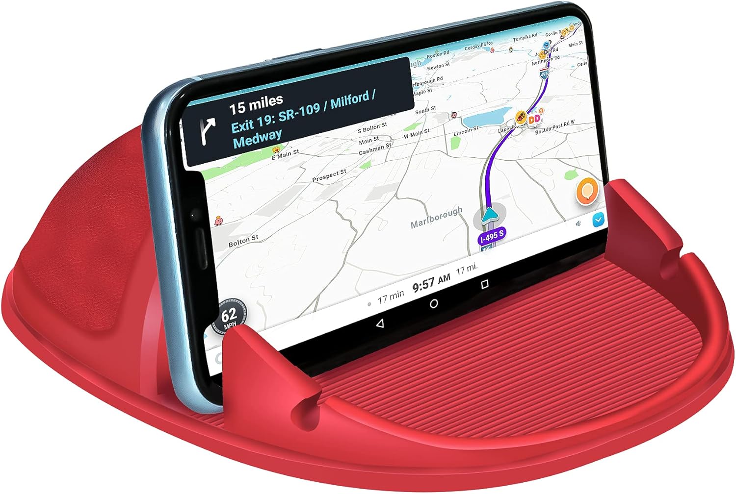 Car Phone Mount Silicone Pad, Slip - Free for All Phones