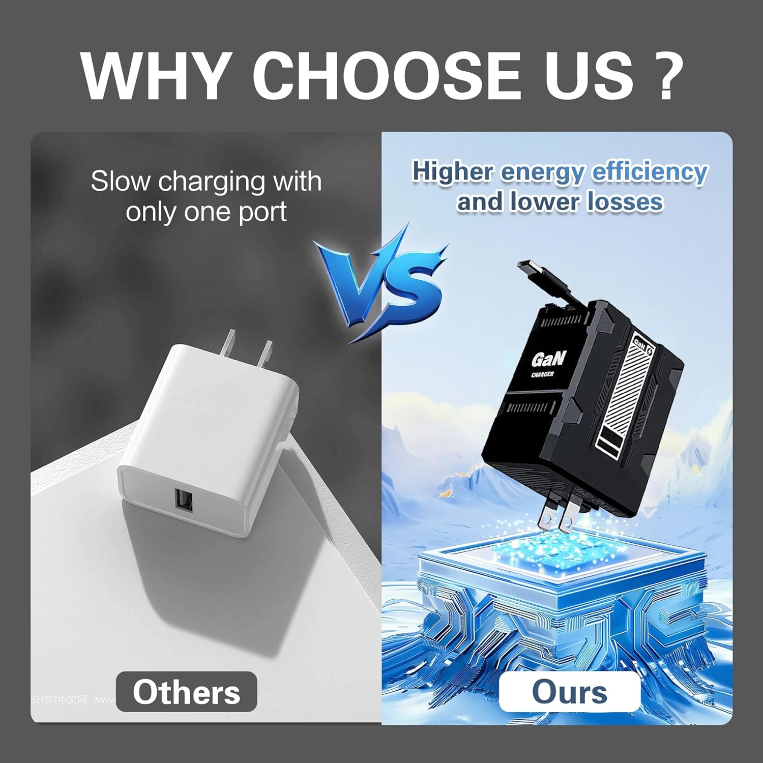 120W 2 - in - 1 Retractable Fast Charger: Foldable & Universal