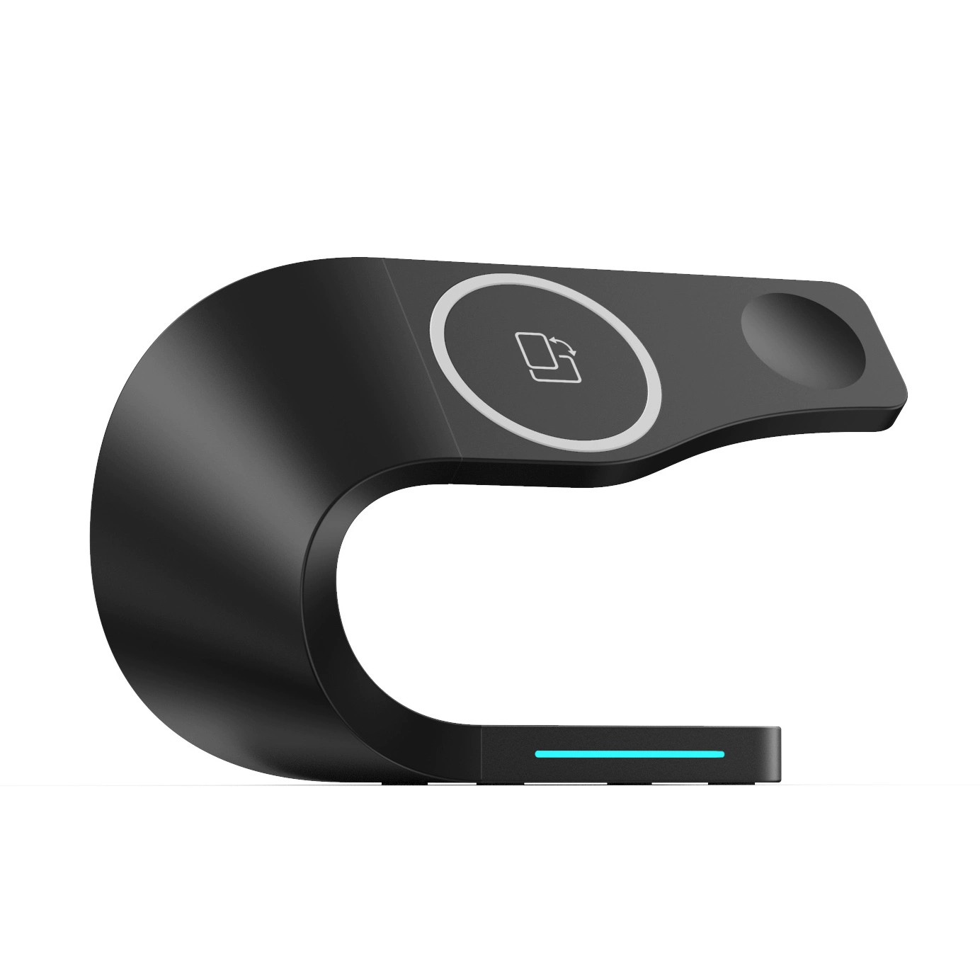 スタイリッシュな3in1マグネット式スマホホルダー（シルバー）