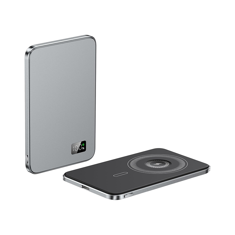5000mAh マグネット式ポータブル充電器（LEDディスプレイ付き） 